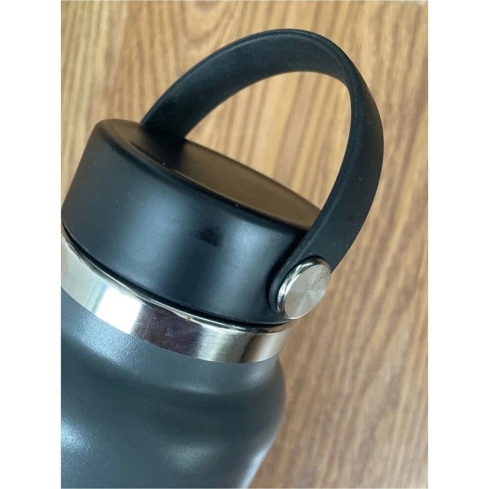 Hydro Flask 32oz Water Bottle Wide Mouth Flex Cap Insulated Stainless Stone Gray